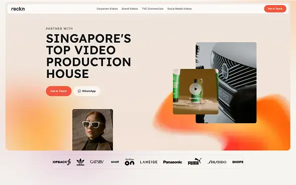 Reckn website design