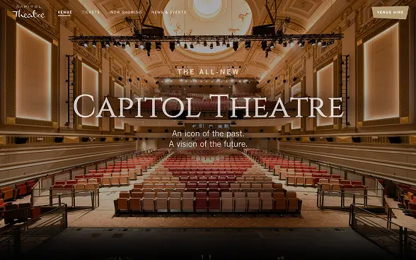 Capitol Theater website design