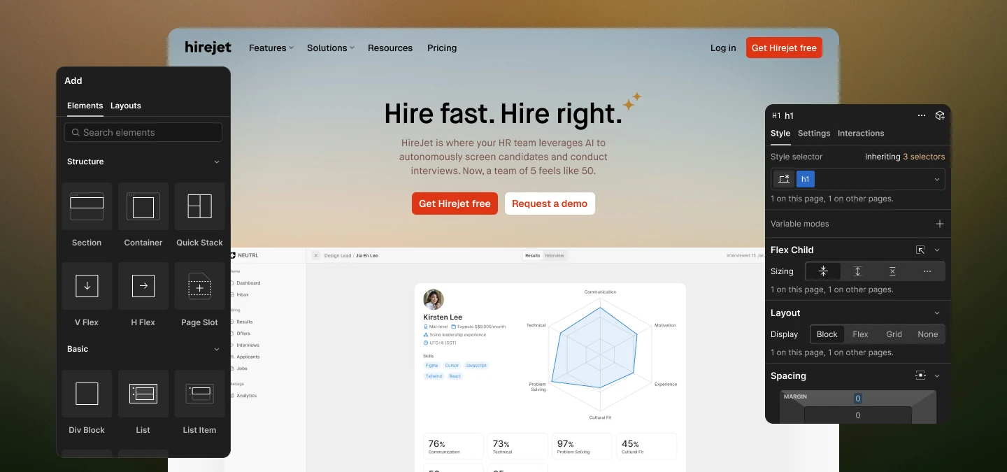 Platforms - Webflow - Hero