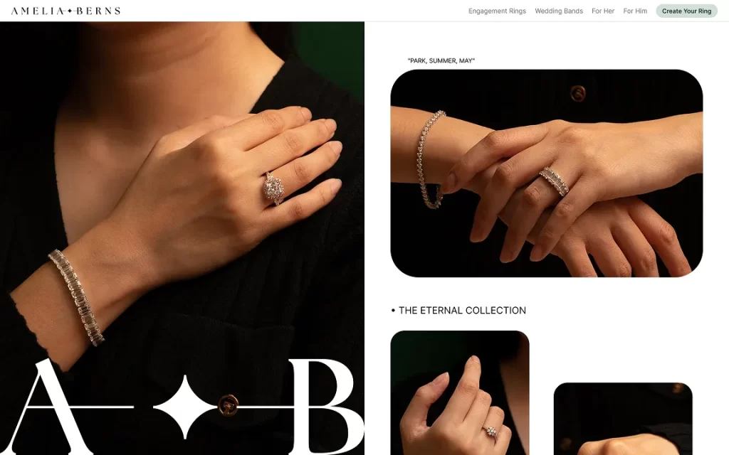 Amelia Berns Webflow website