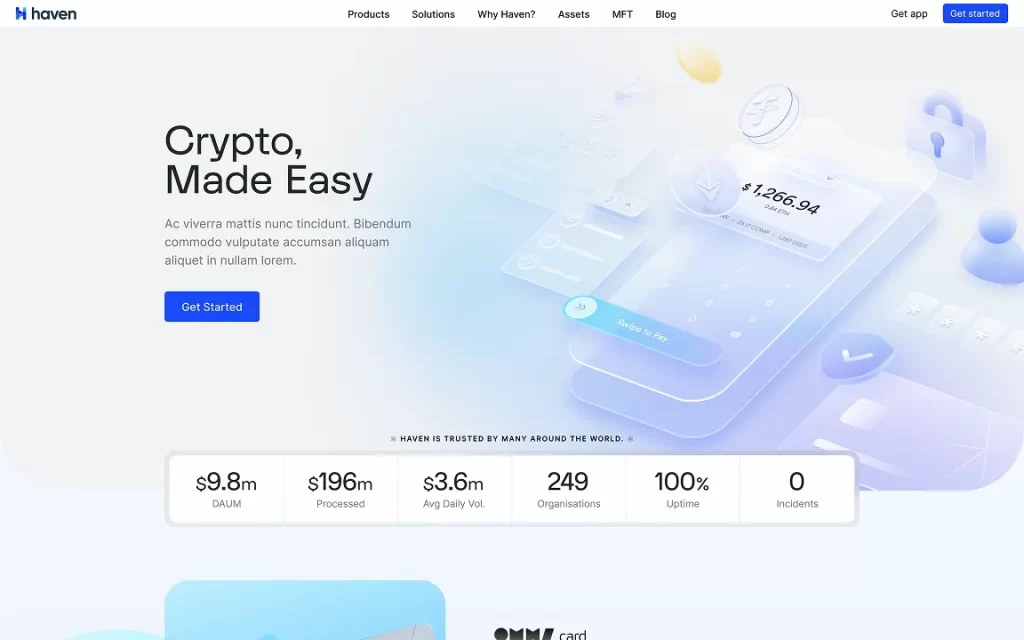 Haven Webflow website