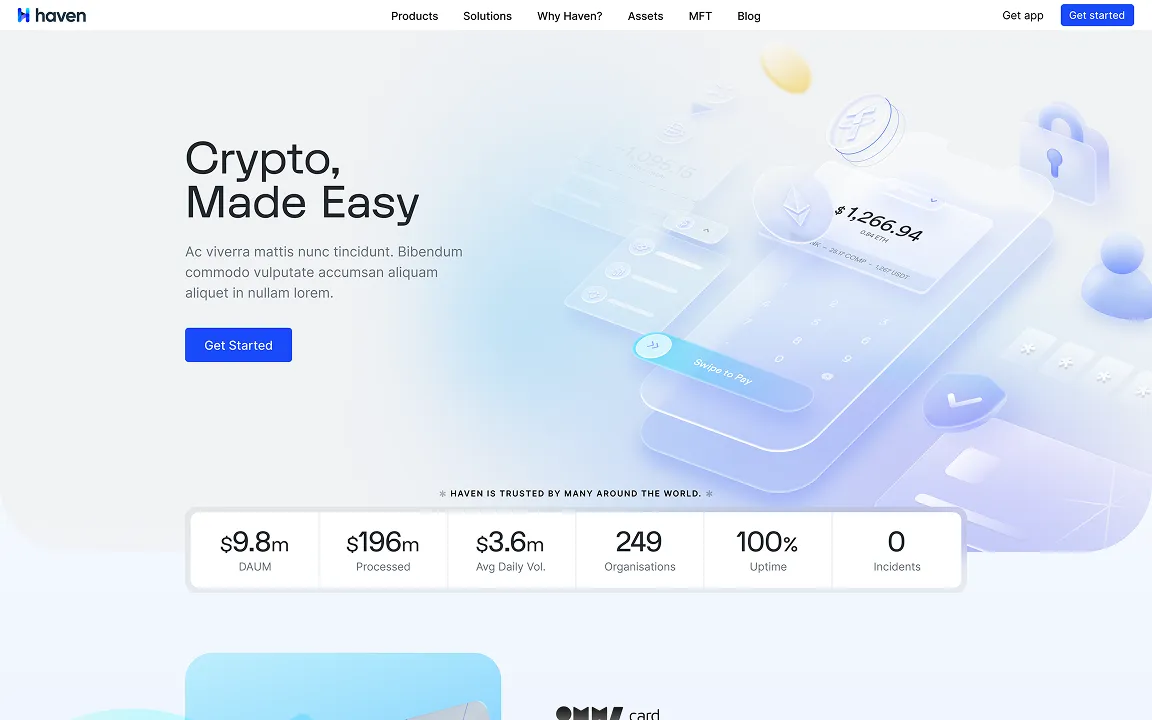 Haven Webflow website